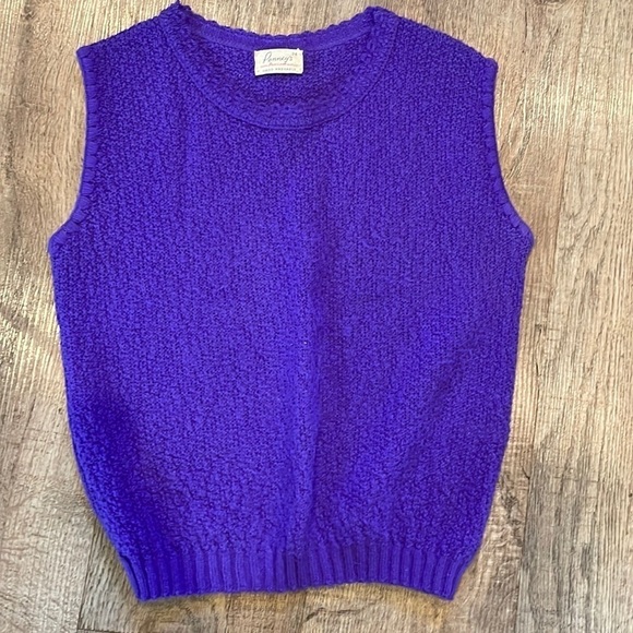 Vintage Penney’s Sleeveless Tank Sweater‎ - Picture 1 of 6